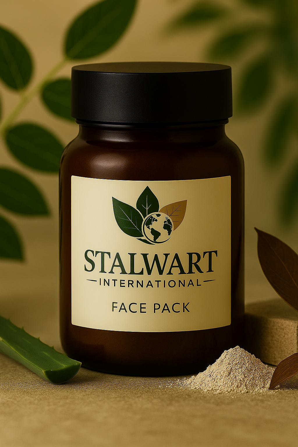 Stalwart International herbal face pack powder jar